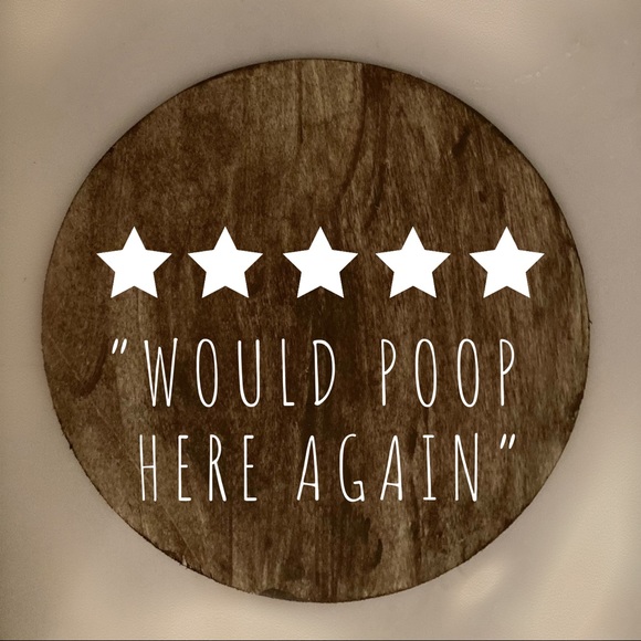 Wooden bathroom sign customizable - Picture 1 of 1